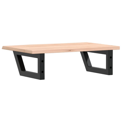 vidaXL Waschtischplatte mit Halterung Stahl und Massivholz Eiche