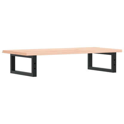 vidaXL Waschtischplatte mit Halterung Stahl und Massivholz Eiche