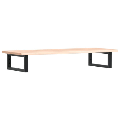 vidaXL Waschtischplatte mit Halterung Stahl und Massivholz Eiche