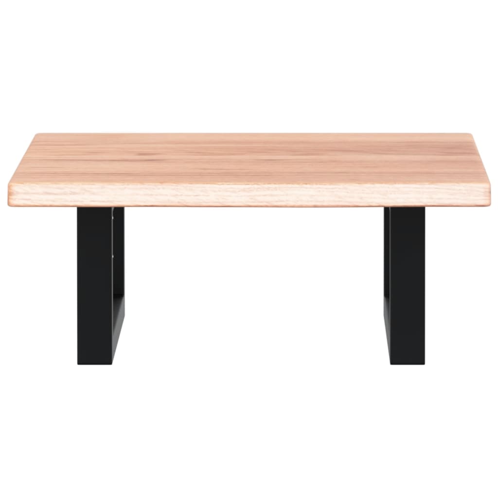 vidaXL Waschtischplatte mit Halterung Stahl und Massivholz Eiche
