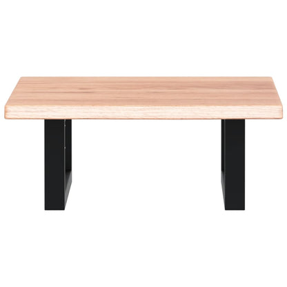 vidaXL Waschtischplatte mit Halterung Stahl und Massivholz Eiche