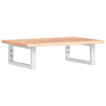vidaXL Waschtischplatte mit Halterung Stahl und Massivholz Eiche