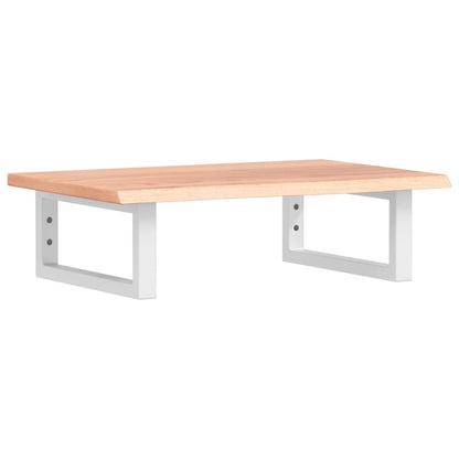 vidaXL Waschtischplatte mit Halterung Stahl und Massivholz Eiche