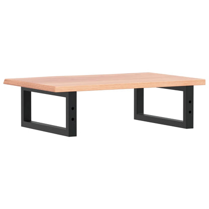 vidaXL Waschtischplatte mit Halterung Stahl und Massivholz Eiche
