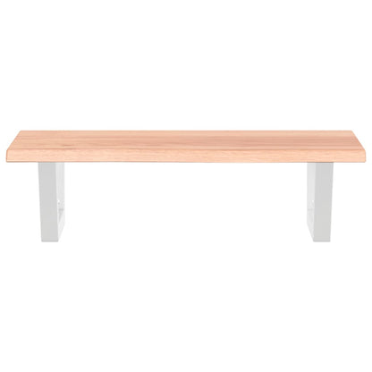 vidaXL Waschtischplatte mit Halterung Stahl und Massivholz Eiche