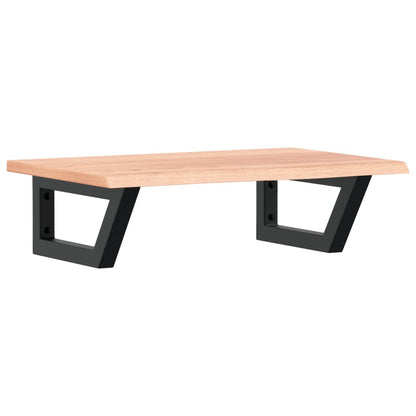 vidaXL Waschtischplatte mit Halterung Stahl und Massivholz Eiche