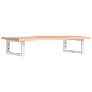vidaXL Waschtischplatte mit Halterung Stahl und Massivholz Eiche