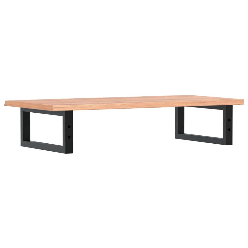 vidaXL Waschtischplatte mit Halterung Stahl und Massivholz Eiche