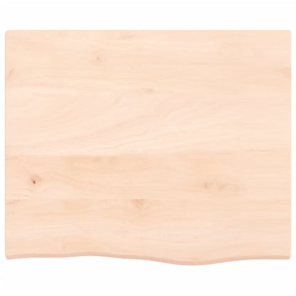 vidaXL Waschtischplatte mit Halterung Stahl und Massivholz Eiche