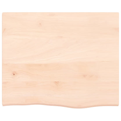 vidaXL Waschtischplatte mit Halterung Stahl und Massivholz Eiche