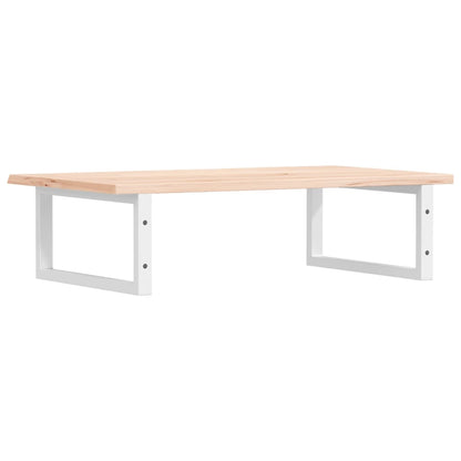 vidaXL Waschtischplatte mit Halterung Stahl und Massivholz Eiche