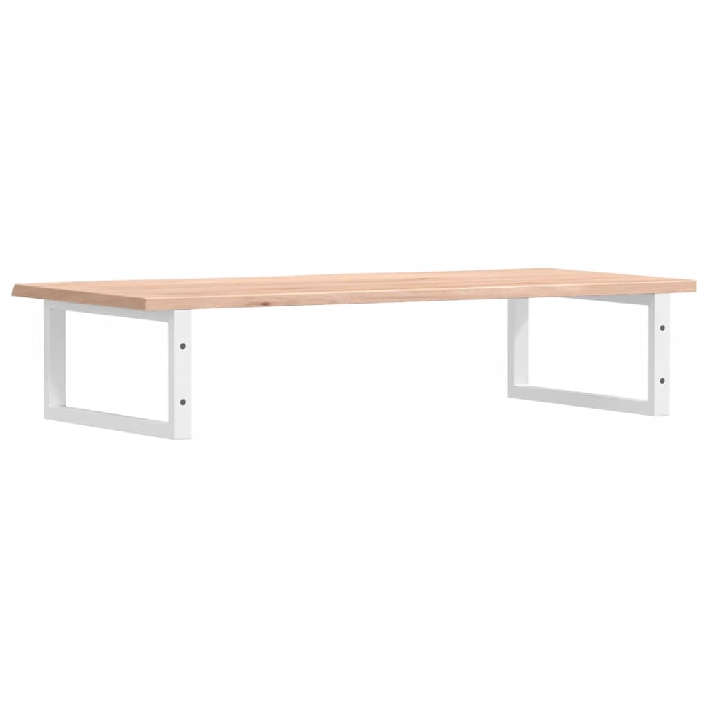 vidaXL Waschtischplatte mit Halterung Stahl und Massivholz Eiche