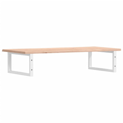 vidaXL Waschtischplatte mit Halterung Stahl und Massivholz Eiche