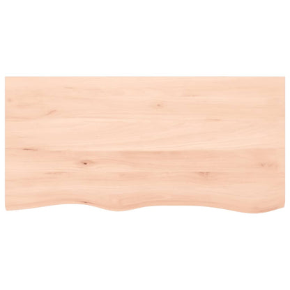 vidaXL Waschtischplatte mit Halterung Stahl und Massivholz Eiche