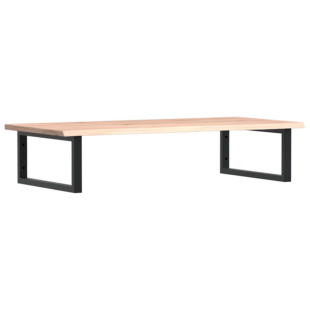 vidaXL Waschtischplatte mit Halterung Stahl und Massivholz Eiche