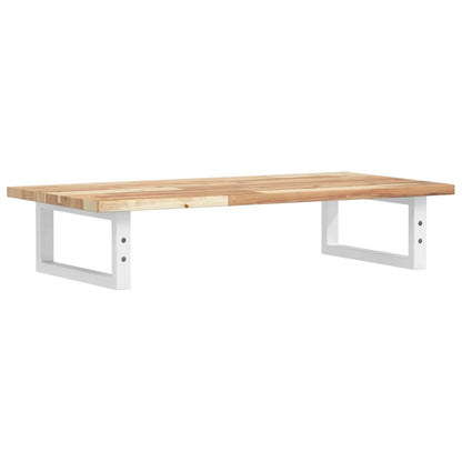 vidaXL Waschbeckenregal Wandmontage Stahl und Akazienholz