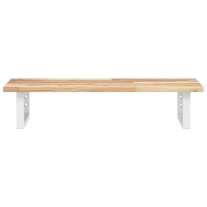 vidaXL Waschbeckenregal Wandmontage Stahl und Akazienholz