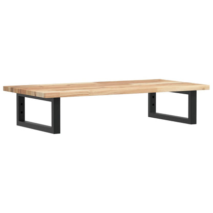 vidaXL Waschbeckenregal Wandmontage Stahl und Akazienholz
