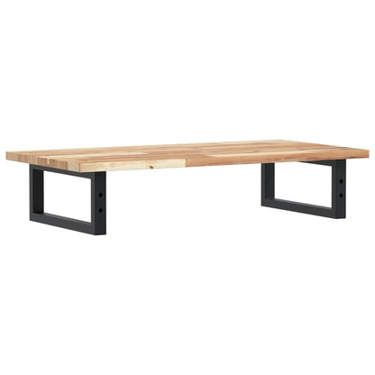 vidaXL Waschbeckenregal Wandmontage Stahl und Akazienholz