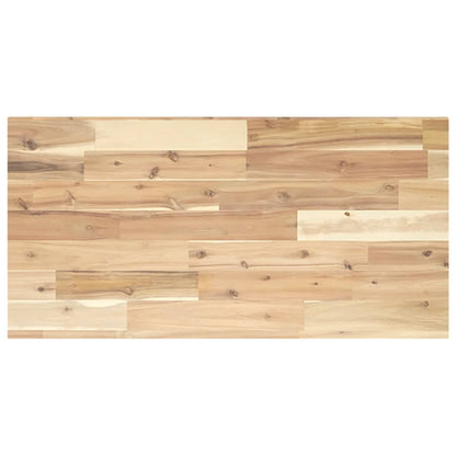 vidaXL Waschbeckenregal Wandmontage Stahl und Akazienholz