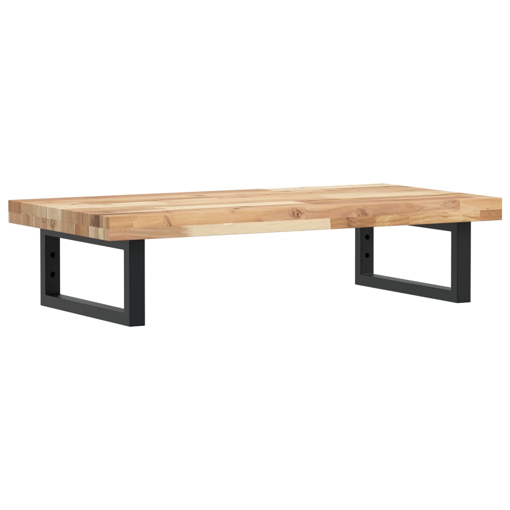 vidaXL Waschbeckenregal Wandmontage Stahl und Akazienholz