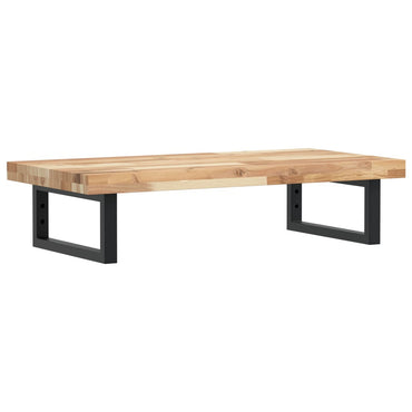 vidaXL Waschbeckenregal Wandmontage Stahl und Akazienholz