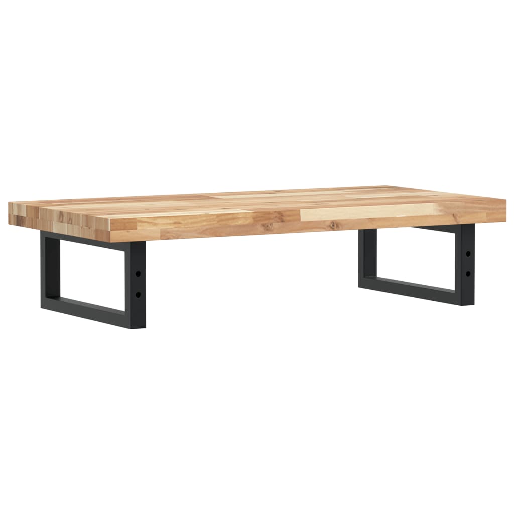 vidaXL Waschbeckenregal Wandmontage Stahl und Akazienholz