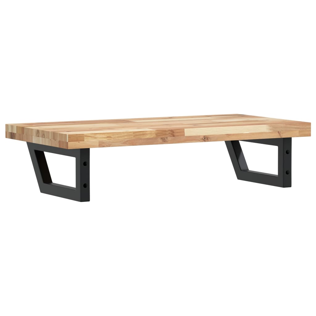 vidaXL Waschbeckenregal Wandmontage Stahl und Akazienholz