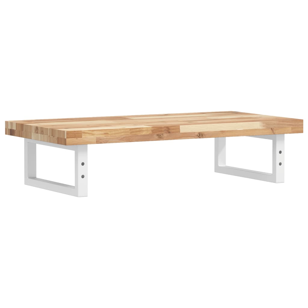 vidaXL Waschbeckenregal Wandmontage Stahl und Akazienholz