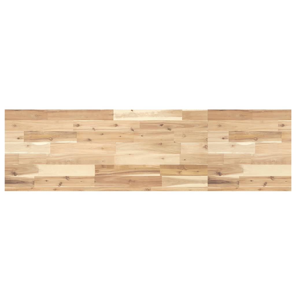 vidaXL Waschbeckenregal Wandmontage Stahl und Akazienholz