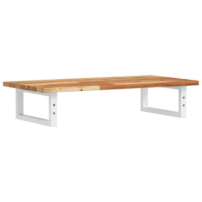 vidaXL Waschbeckenregal Wandmontage Stahl und Akazienholz