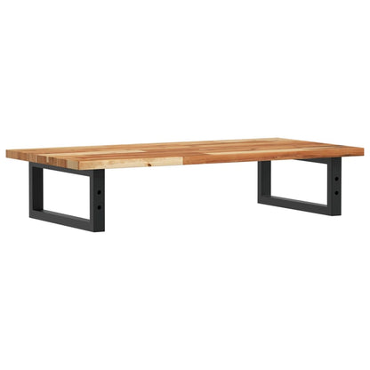 vidaXL Waschbeckenregal Wandmontage Stahl und Akazienholz