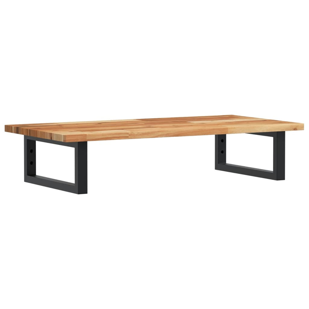 vidaXL Étagère de lavabo murale en acier et bois d'acacia