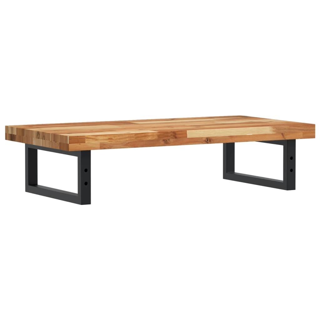 vidaXL Waschbeckenregal Wandmontage Stahl und Akazienholz
