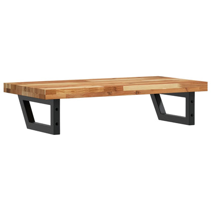 vidaXL Waschbeckenregal Wandmontage Stahl und Akazienholz