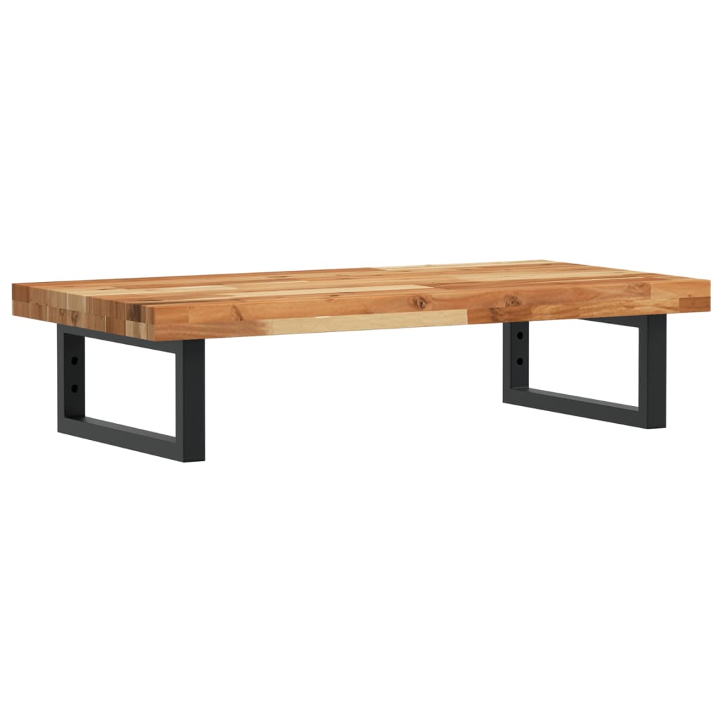 vidaXL Étagère de lavabo murale en acier et bois d'acacia