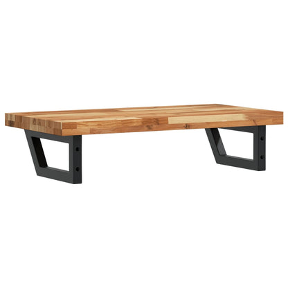 vidaXL Étagère de lavabo murale en acier et bois d'acacia