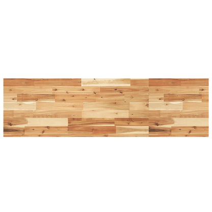 vidaXL Waschbeckenregal Wandmontage Stahl und Akazienholz