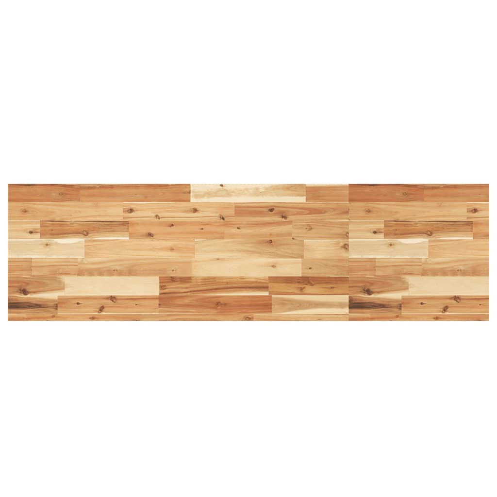 vidaXL Waschbeckenregal Wandmontage Stahl und Akazienholz
