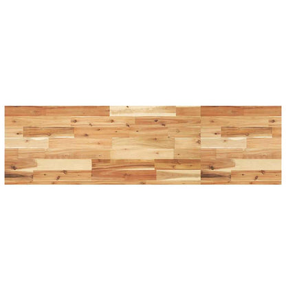 vidaXL Waschbeckenregal Wandmontage Stahl und Akazienholz