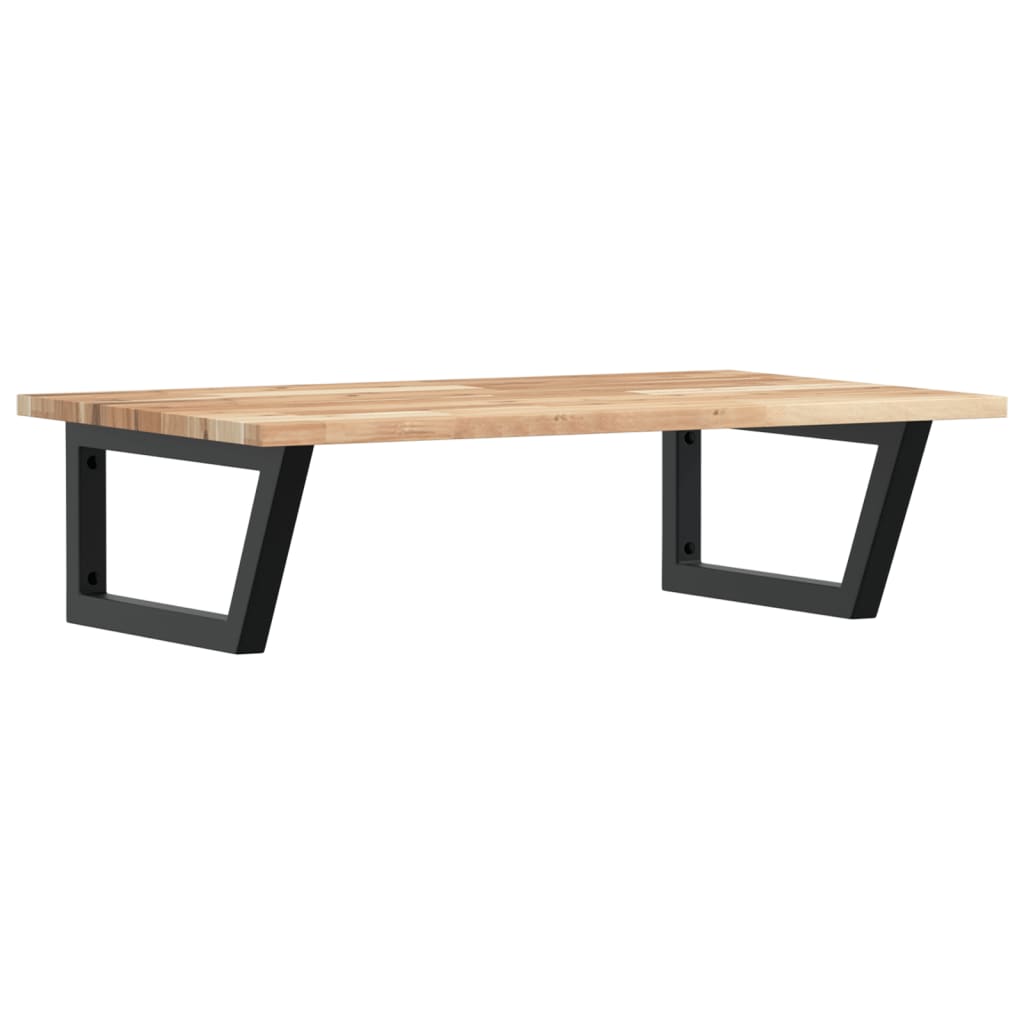 vidaXL Waschbeckenregal Wandmontage Stahl und Akazienholz
