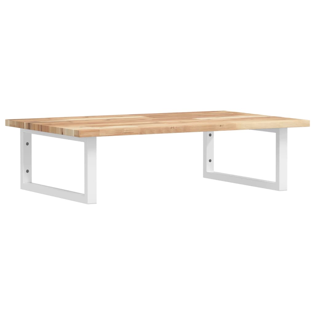 vidaXL Étagère de lavabo murale en acier et bois d'acacia