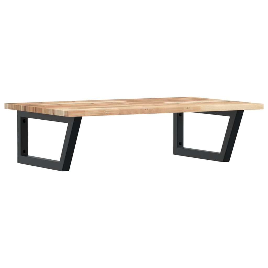 vidaXL Waschbeckenregal Wandmontage Stahl und Akazienholz