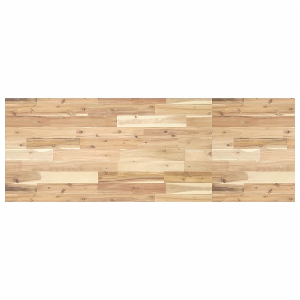 vidaXL Waschbeckenregal Wandmontage Stahl und Akazienholz