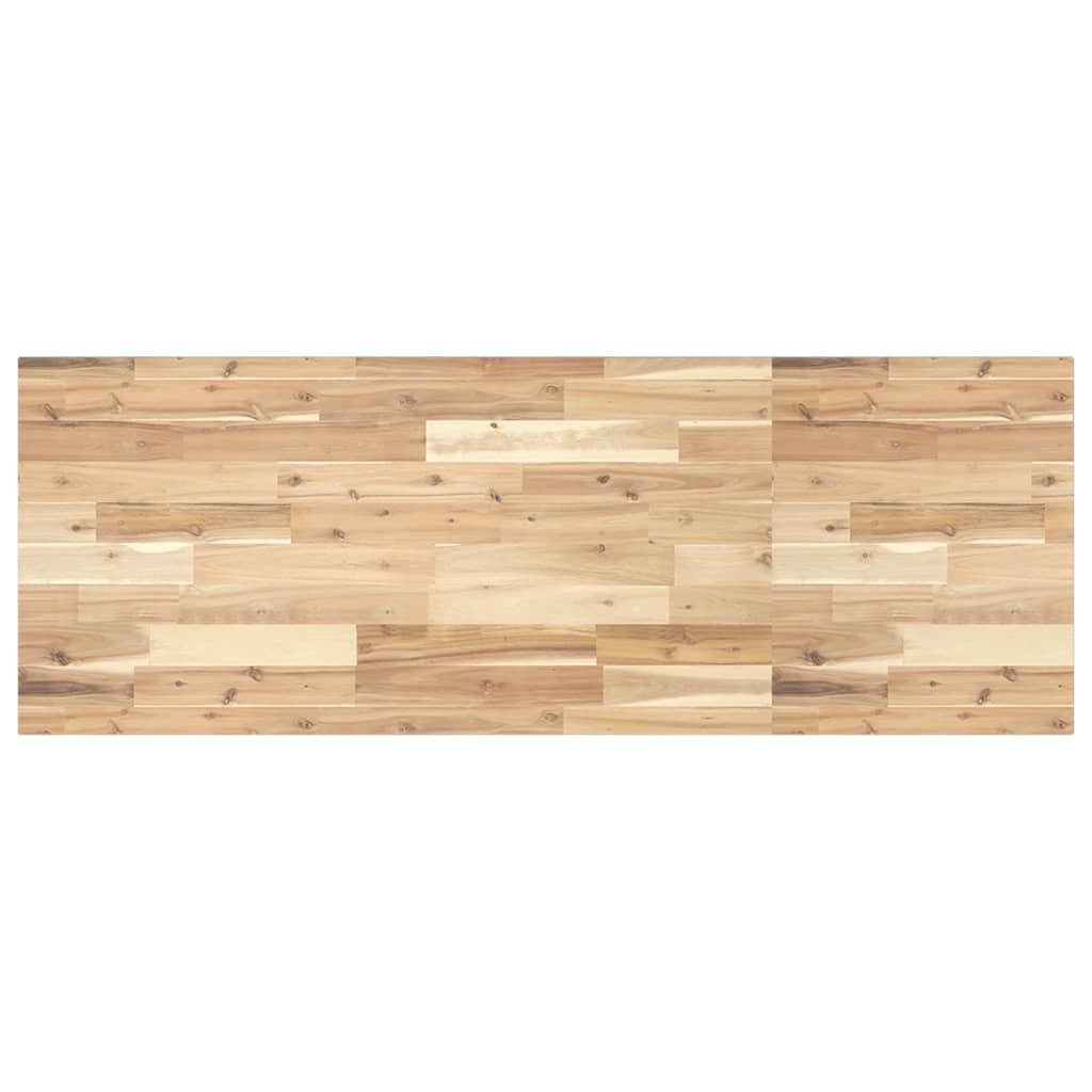 vidaXL Waschbeckenregal Wandmontage Stahl und Akazienholz
