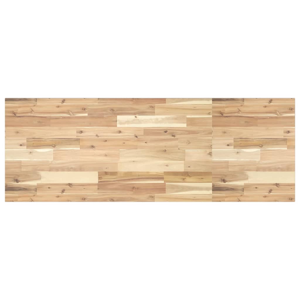 vidaXL Waschbeckenregal Wandmontage Stahl und Akazienholz