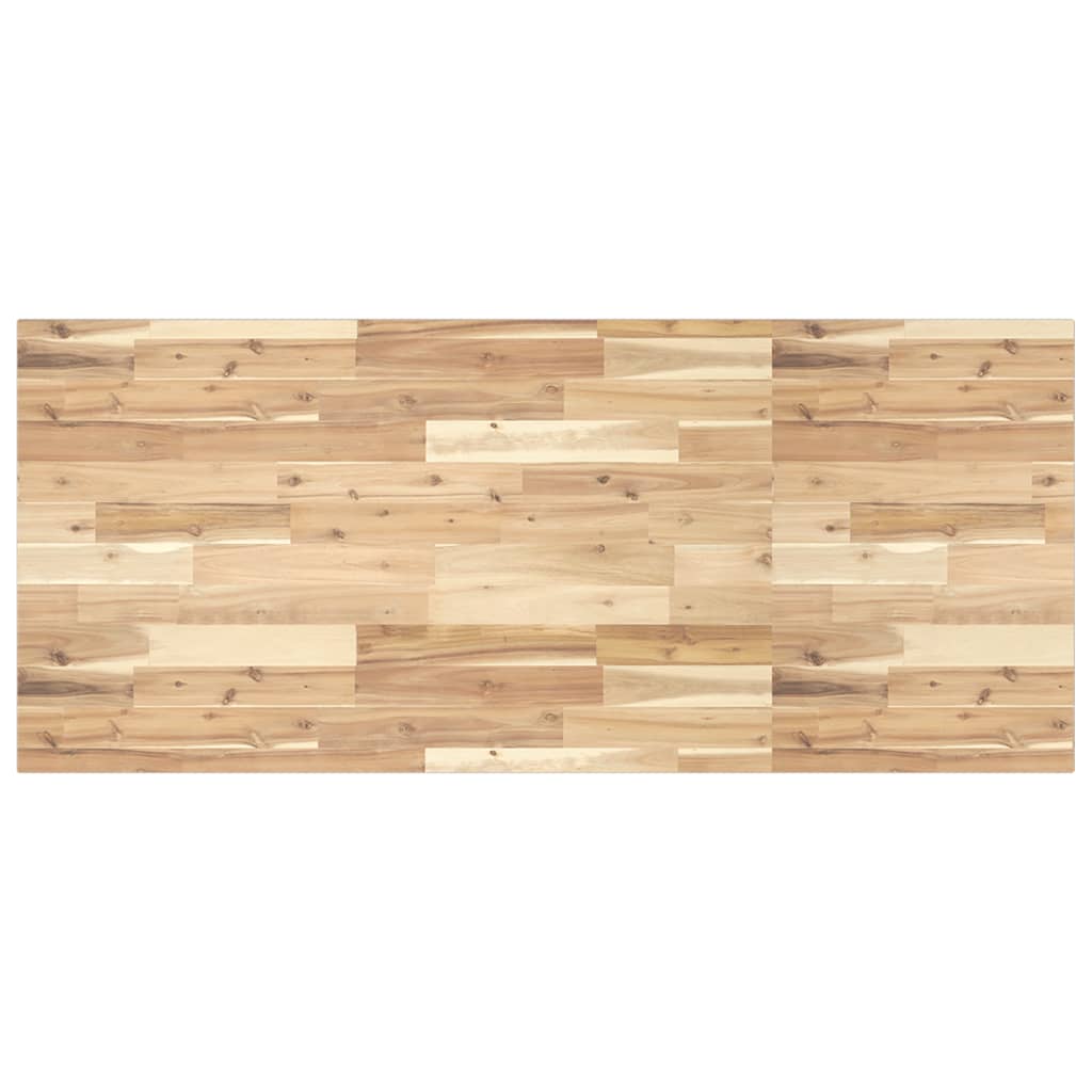 vidaXL Waschbeckenregal Wandmontage Stahl und Akazienholz
