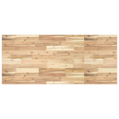 vidaXL Étagère de lavabo murale en acier et bois d'acacia