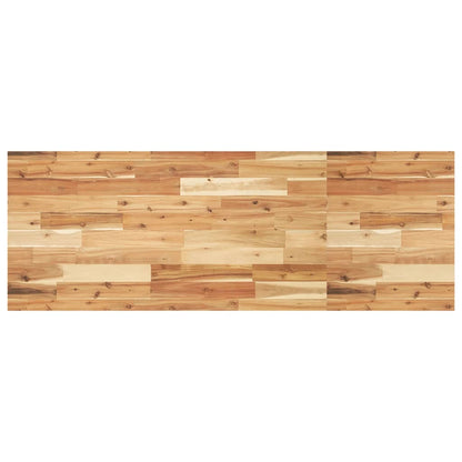 vidaXL Waschbeckenregal Wandmontage Stahl und Akazienholz