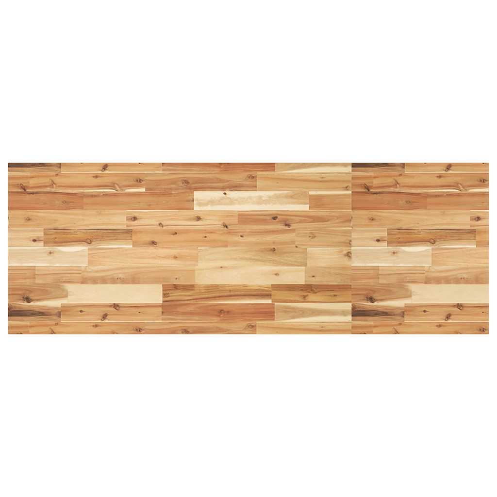 vidaXL Waschbeckenregal Wandmontage Stahl und Akazienholz